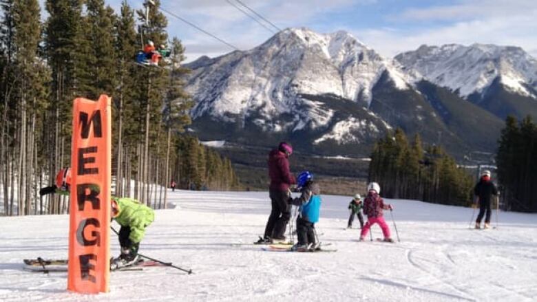 Many have headed out to local ski hills this holiday season, including families like this at Nakiska. 