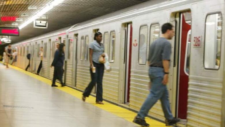 Photo of a TTC train. 