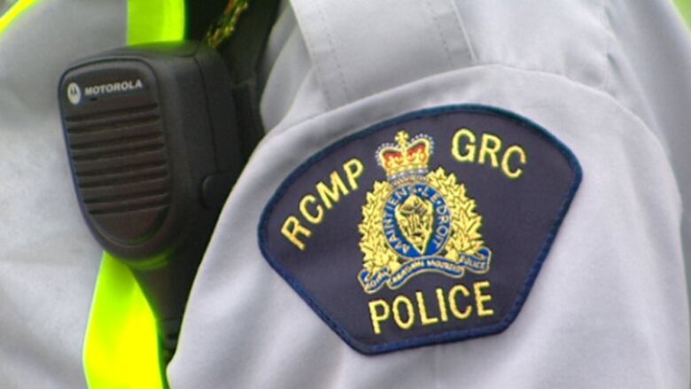 A RCMP officer's arm sleeve badge or crest.