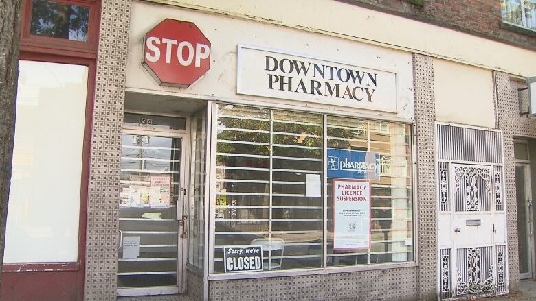 Front of a pharmacy in Vancouver