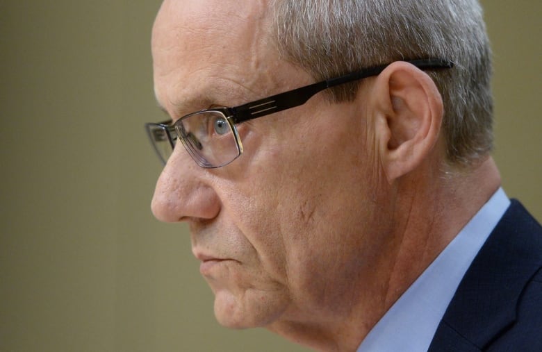 Canadian Forces ombudsman Gary Walbourne is shown at a Senate veterans affairs committee in Ottawa on May 4. Over half of the 2,000 complaints investigated annually by the Canadian Forces ombudsman have an 'end of career' context, he says.