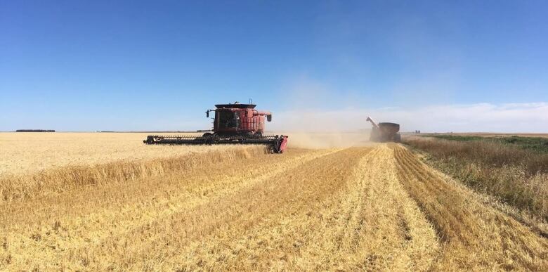 Work being done on a Saskatchewan farm.