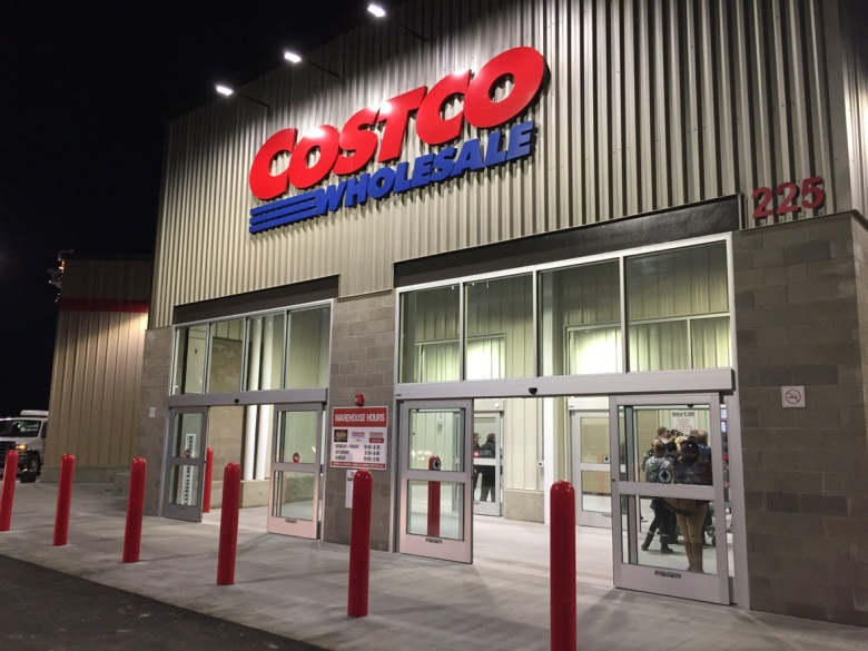 the front of a costco store 