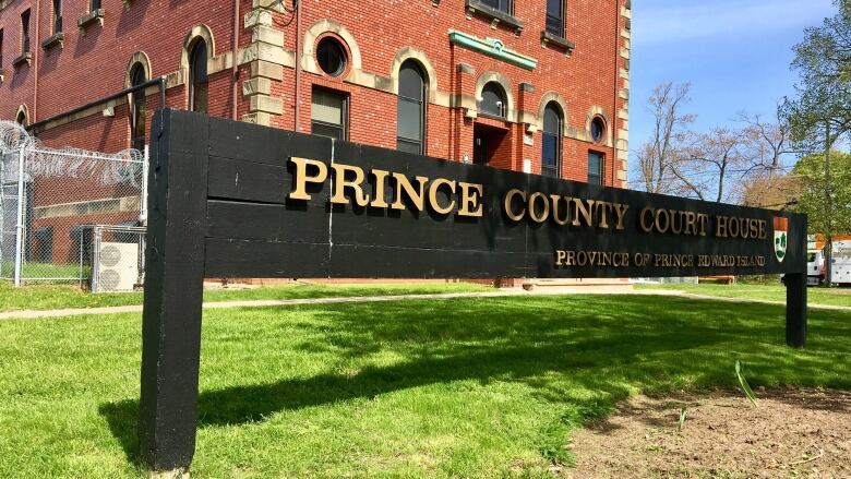 Prince County Provincial Court House sign outside the building