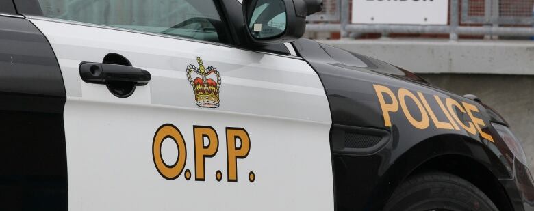 A OPP squad car seen close up.