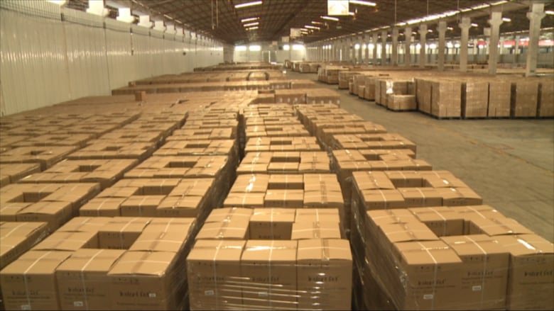 A warehouse full of boxes