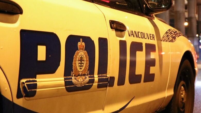 A police cruiser with the logo of the Vancouver Police Department.