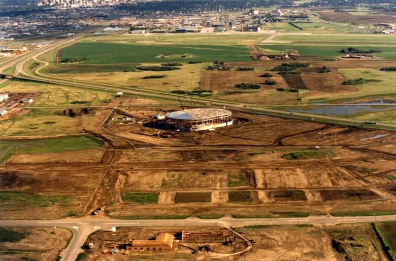 SaskTel Centre under construction.