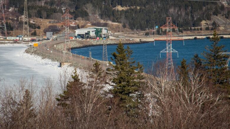 The Canso Causeway connecting Cape Breton and mainland Nova Scotia is picture.