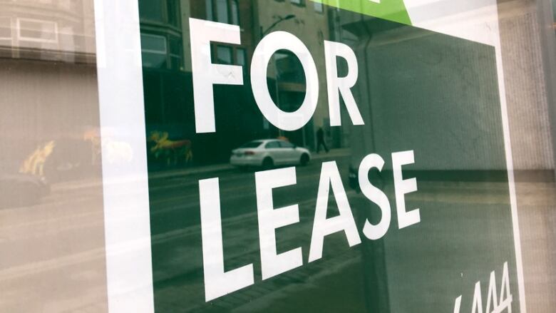 Sign that says For Lease