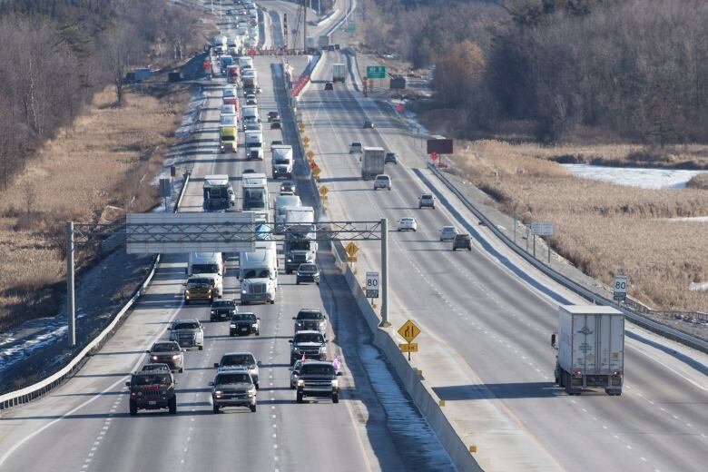 Highway 401 east of Dorchester.