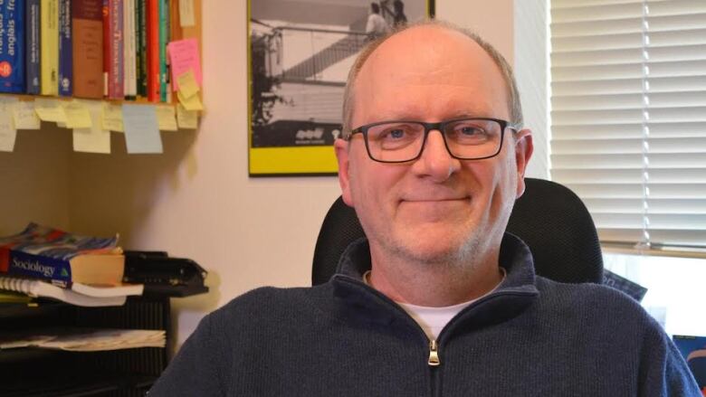 Man sitting in an office