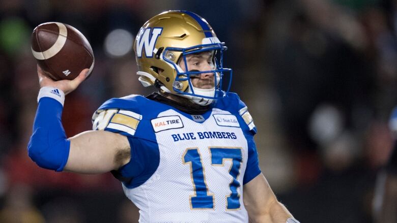 A quarterback prepares to throw the football.