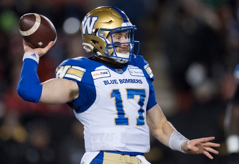 A quarterback prepares to throw the football.