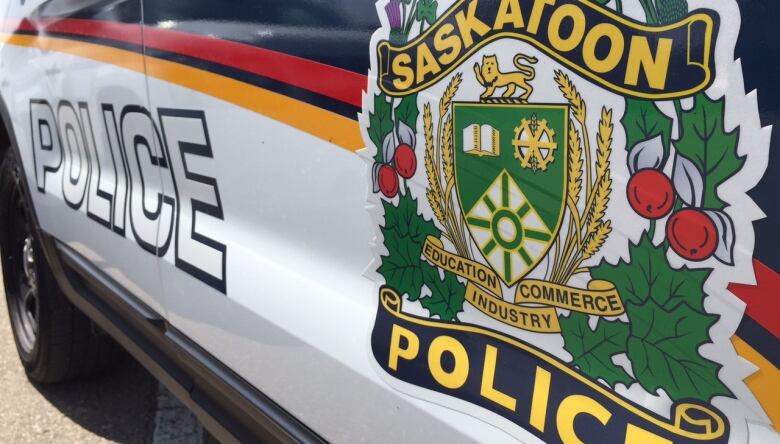 The side of a Saskatoon police vehicle