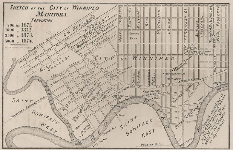 An old city street map