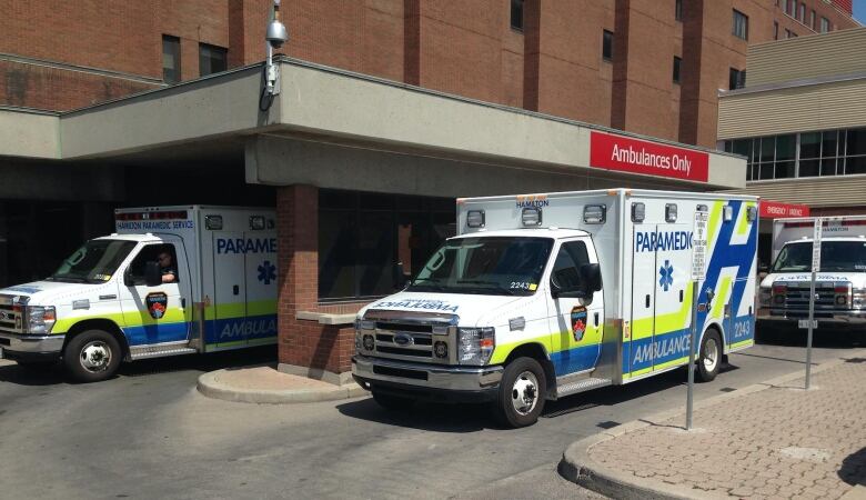 Two ambulances.