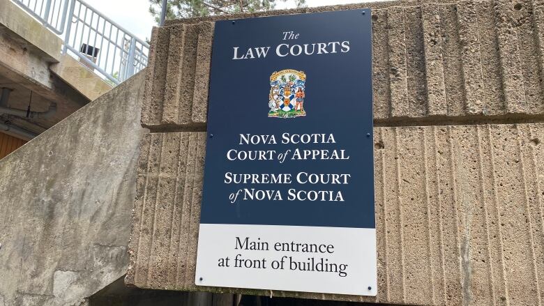 A sign indicates the entrance to the Nova Scotia Court of Appeal