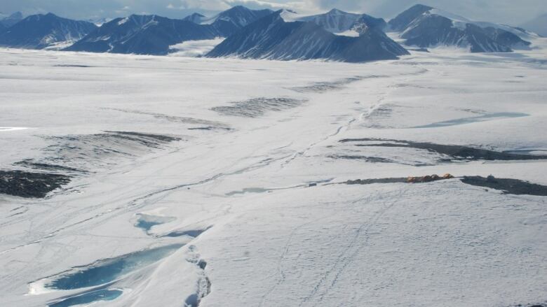 A piece of large sea ice 