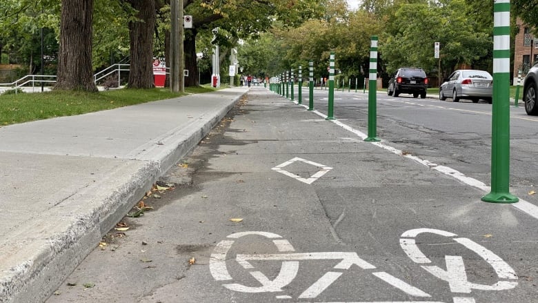 old bike lane