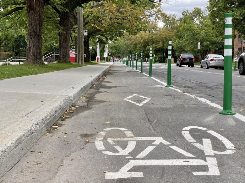 old bike lane