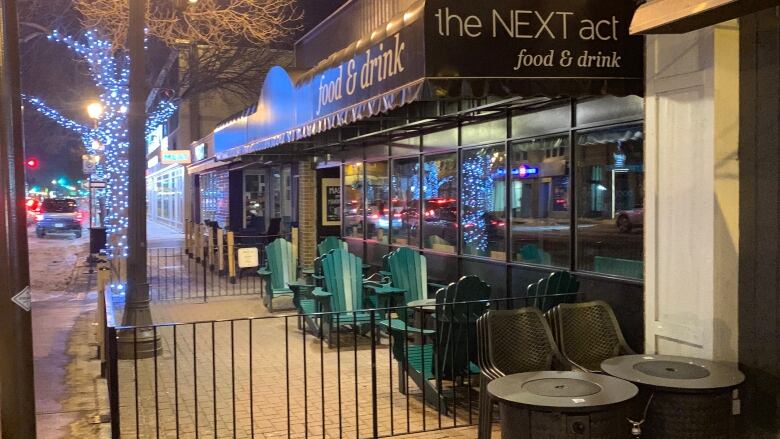 A closed restaurant on Edmonton's Whyte Avenue