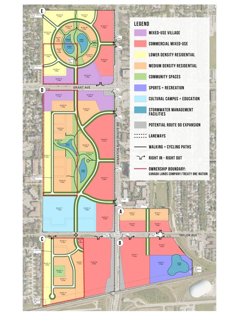 A graphic showing the layout for Naawi-Oodena.