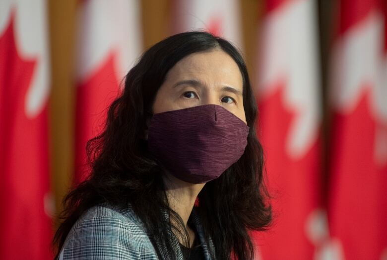 Chief Public Health Officer Theresa Tam looks on at the start of a technical briefing on the COVID pandemic in Canada, Friday, January 15, 2021 in Ottawa.