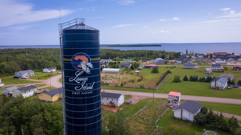 A drone view of Lennox Island