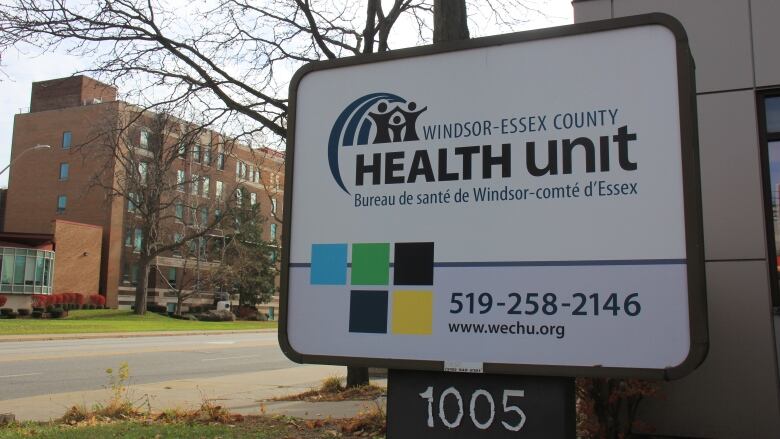 The Windsor-Essex County Health Unit on Ouelette Avenue.