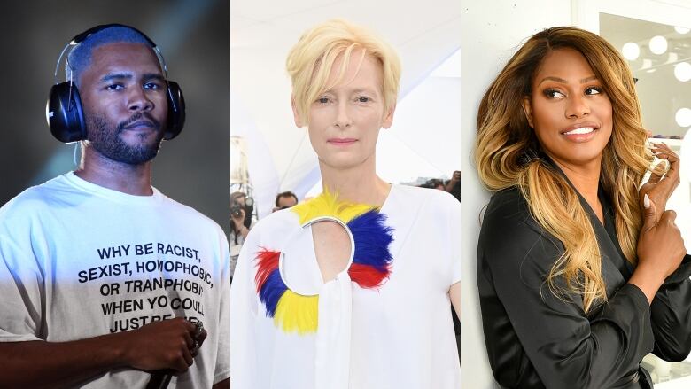 Frank Ocean, Tilda Swinton and Laverne Cox.