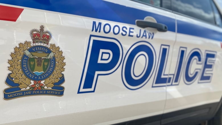 Moose Jaw Police Service vehicle parked.