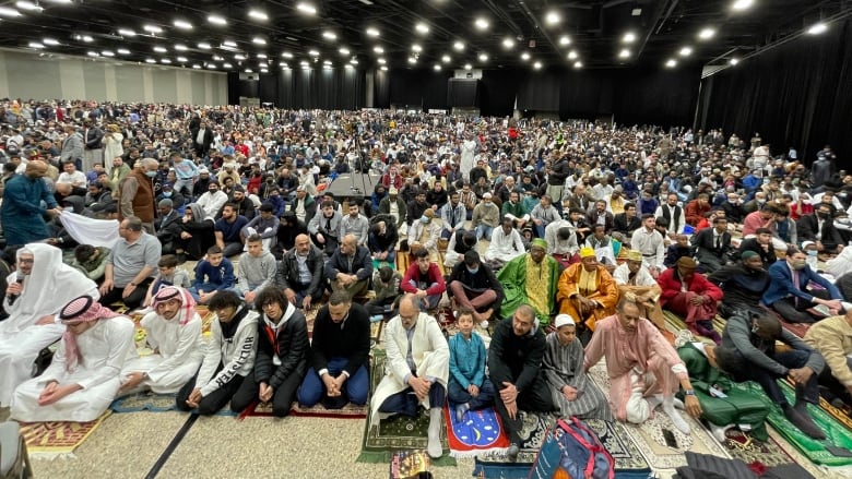 The first Eid celebration at the Winnipeg convention centre in two years drew about 10,000 people.