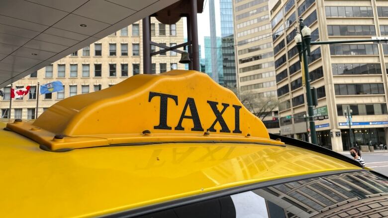 top of a taxi 