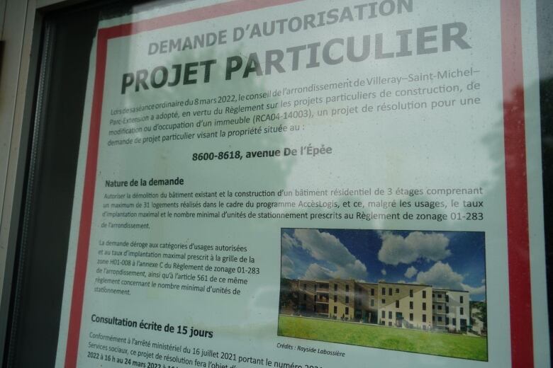 poster for social housing project