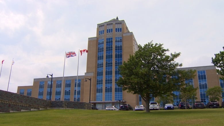 A photo of Confederation Building in St. John's.