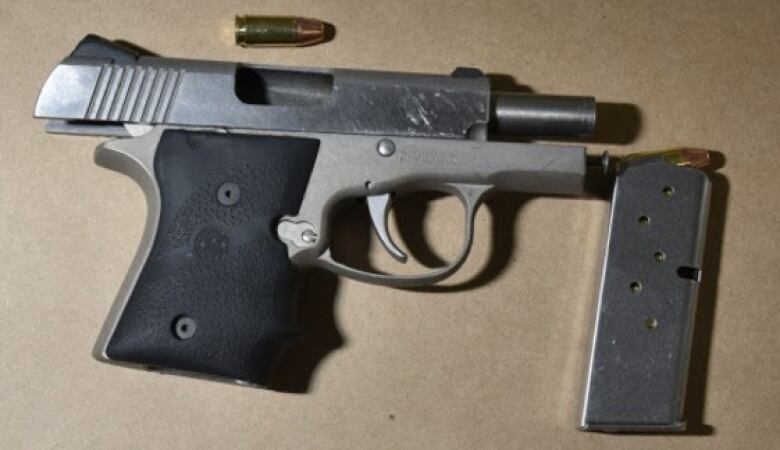 Image of a gun seized by Calgary police. 