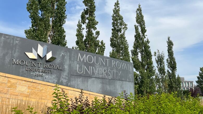 Mount Royal University sign