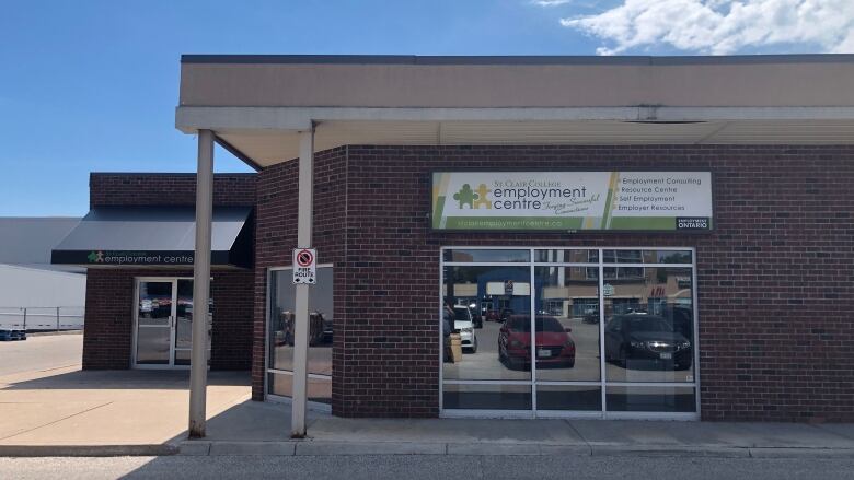 The exterior of the Amherstburg St. Clair College employment office is currently open but it will close at the end of the month.