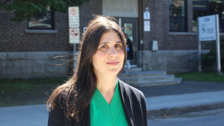 Picture of a woman standing outside