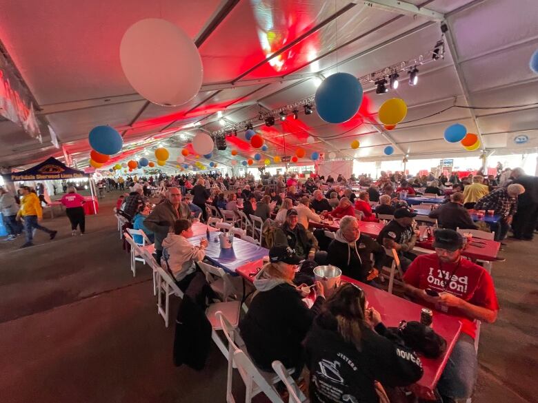 Thousands piled under a tent in downtown Charlottetown this weekend for a taste of Island seafood.