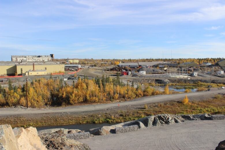 Infrastructure at the Giant Mine remediation site.