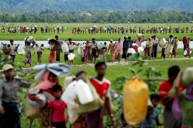 Hundreds of thousands of Rohingya refugees fled a campaign of violence perpetrated by the Myanmar military in October 2017