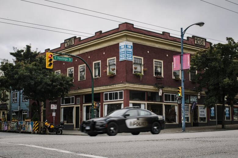 A squat building at East Hastings Street in Vancouver.