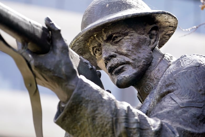 A statue of First World War hero Sgt. Alvin C. York, located on the grounds of the Tennessee State Capitol in Nashville, Tenn.