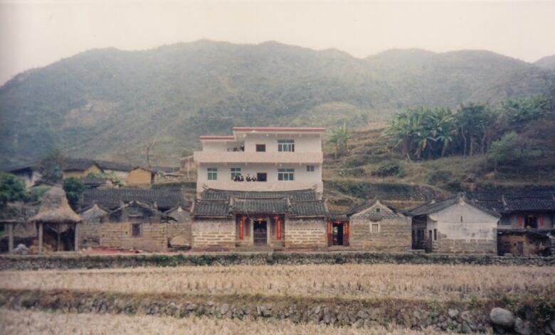 An archival image of a house in China.