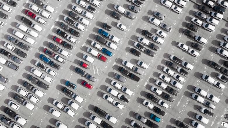 Cars in parking lot