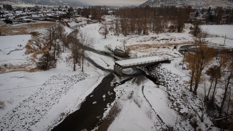 Coldwater River in Merritt, B.C. on Monday, November 14, 2022. 