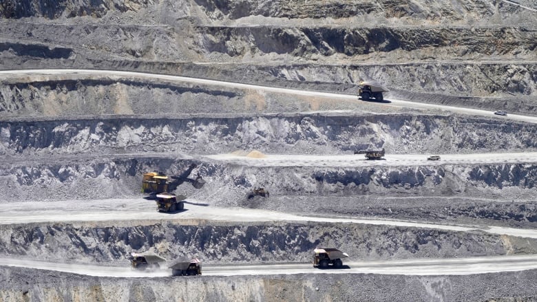 Ore is hauled from the Kennecott's Bingham Canyon Copper Mine Wednesday, May 11, 2022, in Herriman, Utah.