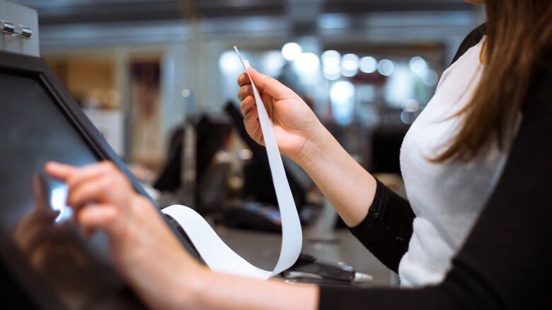 woman at cash register 